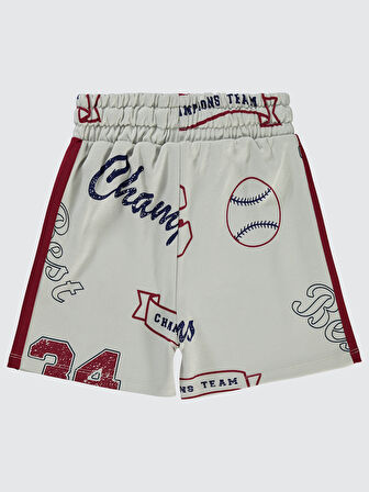 Civil Boys Erkek Çocuk Şort 6-9 Yaş Bordo