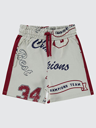 Civil Boys Erkek Çocuk Şort 10-13 Yaş Bordo