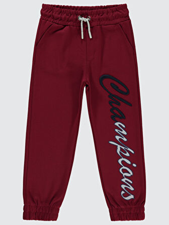 Civil Boys Erkek Çocuk Eşofman Altı 6-9 Yaş Bordo