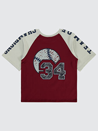 Civil Boys Erkek Çocuk Tişört 6-9 Yaş Bordo