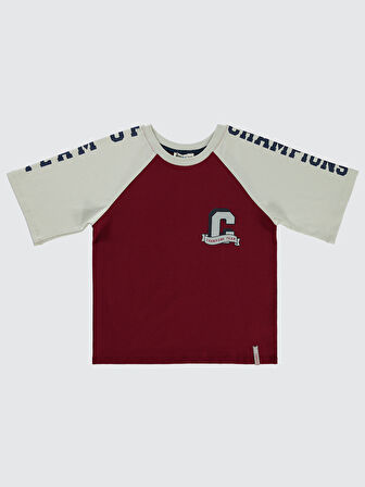 Civil Boys Erkek Çocuk Tişört 10-13 Yaş Bordo
