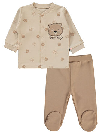 Civil Baby Erkek Bebek Pijama Takımı 1-6 Ay FilDişi
