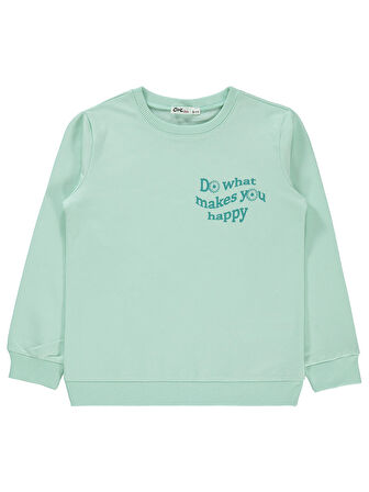 Civil Girls Kız Çocuk Sweatshirt 10-13 Yaş Taze Nane