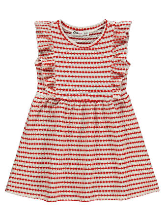 Civil Girls Kız Çocuk Elbise 2-5 Yaş Mercan