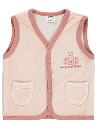 Civil Baby Kız Bebek Yelek 6-18 Ay Pembe