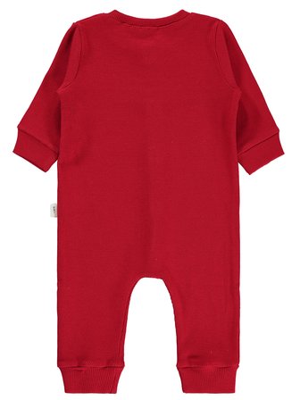 Civil Baby Bebek Patiksiz Tulum 1-6 Ay Kırmızı