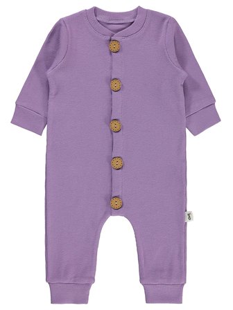 Civil Baby Bebek Patiksiz Tulum 1-6 Ay Lila