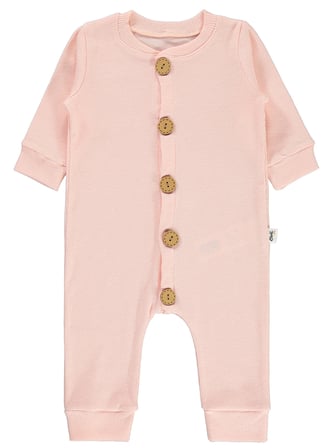 Civil Baby Bebek Patiksiz Tulum 1-6 Ay Somon