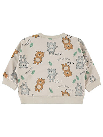 Civil Baby Erkek Bebek Sweatshirt 6-18 Ay Fil Dişi