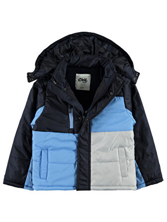 Civil Boys Erkek Çocuk Kapüşonlu Mont 10-13 Yaş Lacivert