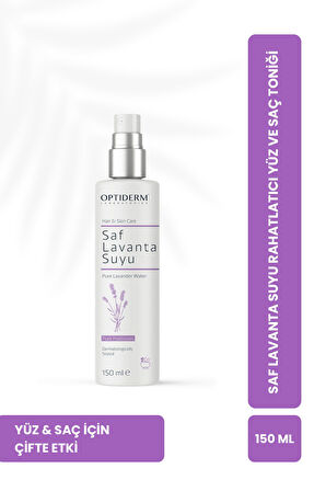 Optiderm Lavanta Suyu Canlandırıcı ve Besleyici Tonik %100 Doğal ve Saf 150 ml 8684252137398