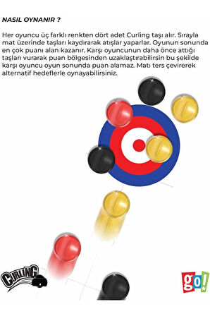 Go Toys Mini Curling Ekransız Vakit Geçirme Aktivitesi