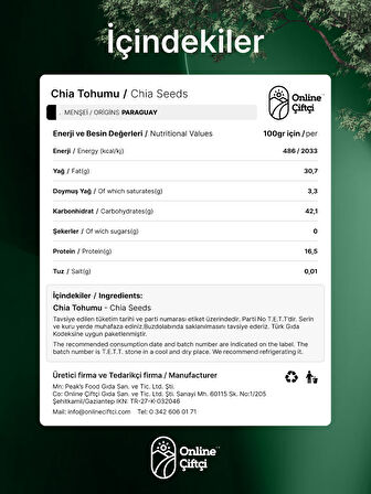Chia Tohumu 5x100Gr
