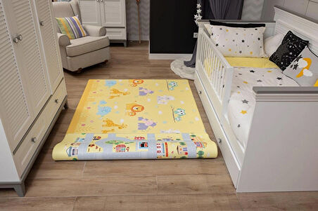 Mum And Baby Oyun Matı-Halısı 140x225cm | 12 mm, Darbe Emici, Isı Yalıtımlı, Çift Yönlü