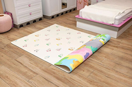 Dino Park Oyun Matı-Halısı 140x195cm | 15 mm, Darbe Emici, Isı Yalıtımlı, Çift Yönlü