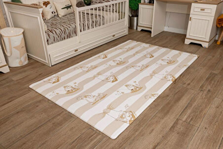 Sleepy Bear Oyun Matı-Halısı 140x230cm | 15 mm, Darbe Emici, Isı Yalıtımlı, Çift Yönlü