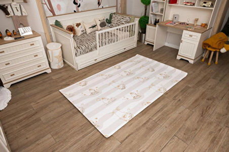 Sleepy Bear Oyun Matı-Halısı 140x230cm | 15 mm, Darbe Emici, Isı Yalıtımlı, Çift Yönlü