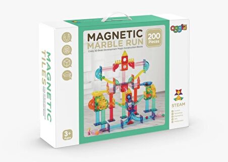 Marble Run 200 Parça Premium Manyetik Oyun Seti KBKG-200