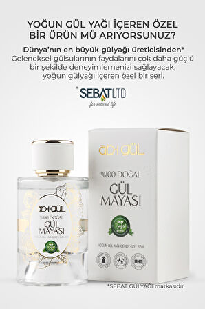 Ab-ı Gül | %100 Saf Gül Mayası 100 ML | Eşsiz Rosa Damascena Güllerinden