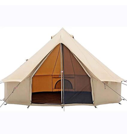 EFSANE KAMP - Orta Glamping Kamp Çadırı - Kalın Kumaş - 4 Mevsim - 10 Kişilik