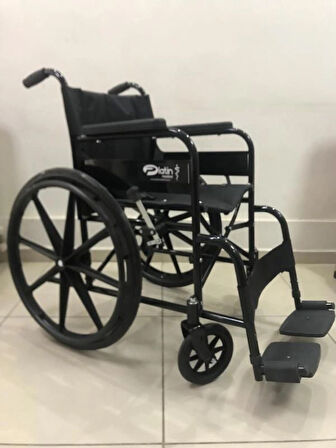PLATİN TEKERLEKLİ MANUEL SANDALYE
