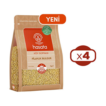 Hasata Köy Sofrası Pilavlık Bulgur 1000 gr x 4 Adet