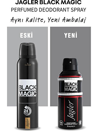 JAGLER BLACK DEODORANT 150 ML ORGINAL ÜRÜN