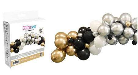 BALON DEKORANSYONU 3 LÜ SET PREMİUM SET'70 Lİ