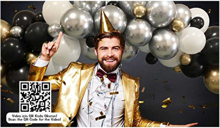 BALON DEKORANSYONU 3 LÜ SET PREMİUM SET'70 Lİ