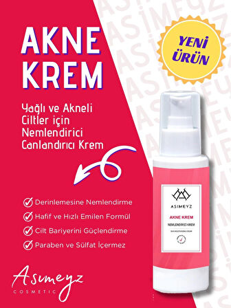 Sivilce Önleyici Ve Sivilce Karşıtı Akne Siyah Nokta Giderici Nemlendirici Krem Anti-Acne 150 ml