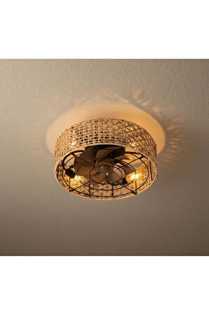 KCF305 HASIR TAVAN VANTİ 15W 20"HASIR TAVAN VANTİLATÖR -Açık Kahverengi