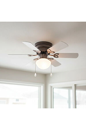 BEYAZ BİKEL TAVAN VANTİ 60W 30"BEYAZ NİKEL TAVAN VANTİLATÖR - Nikel