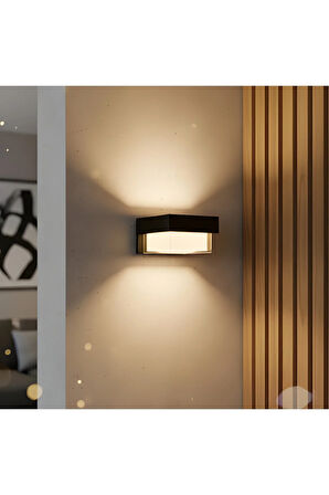 KDA713 DEKORATİF LED APLİK 12W 1080 Lümen ABS - KARE - Gün Işığı