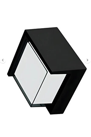 KDA713 DEKORATİF LED APLİK 12W 1080 Lümen ABS - KARE - Gün Işığı