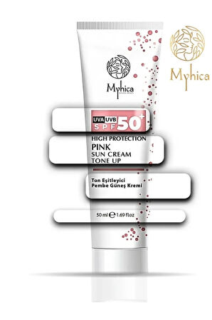 MYHİCA SPF 50+ TON EŞİTLEYİCİ PEMBE GÜNEŞ KREMİ 50 ML