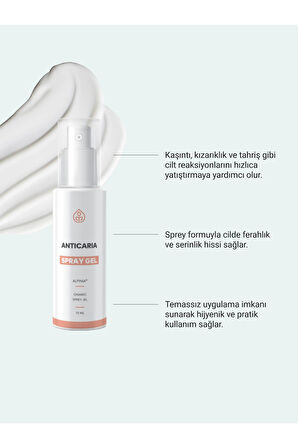 Anticaria Sinek Isırığı Ve Kızarıklık Gideren Onarıcı Sprey Jel 75ml