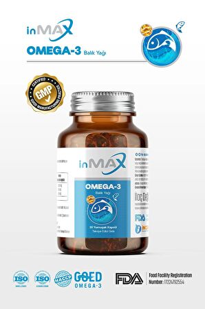 Omega-3 Dha - Epa 1000mg Triglisrid Form (İZLANDA) Soğuk Su Balık Yağı Içeren 30 Softgel Kapsül