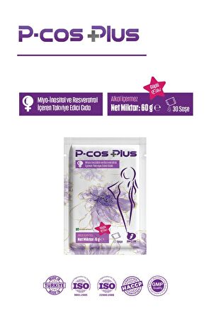 (P-COS) Plus Polikistik Over Sendromu (PKOS) Için Miyo-inositol Ve Resveratrol Içeren Destek