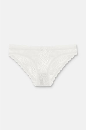 3'lü Dantelli Normal Bel Slip Külot