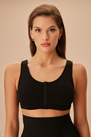 Suwen Koton Fermuarlı Bralet