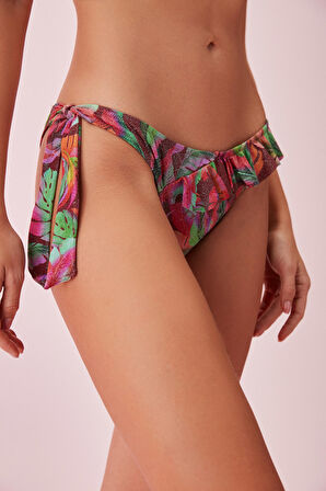 Suwen Yanı Bağcıklı Brazilian Bikini Alt