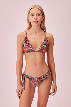 Suwen Yanı Bağcıklı Brazilian Bikini Alt
