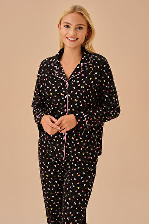 Suwen Heart Maskülen Pijama Takımı