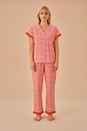 Suwen Maya Maskülen Pijama Takımı