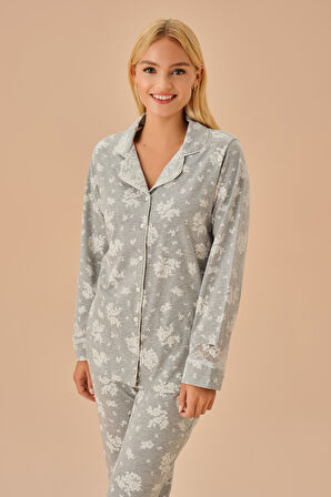 Suwen Griss Maskülen Pijama Takımı