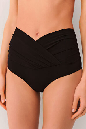 Suwen Yüksek Bel V Kesim Bikini Alt