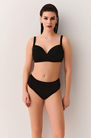 Suwen Önü Burgulu Toparlayıcı Bikini Üst