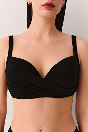 Suwen Önü Burgulu Toparlayıcı Bikini Üst