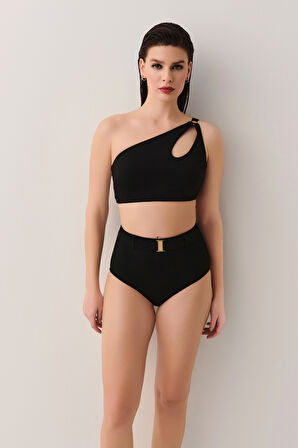 Suwen Tek Omuz Aksesuarlı Bralet Bikini Üst