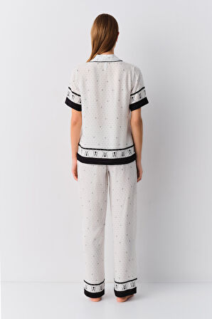 Suwen Monogram Maskülen Pijama Takımı